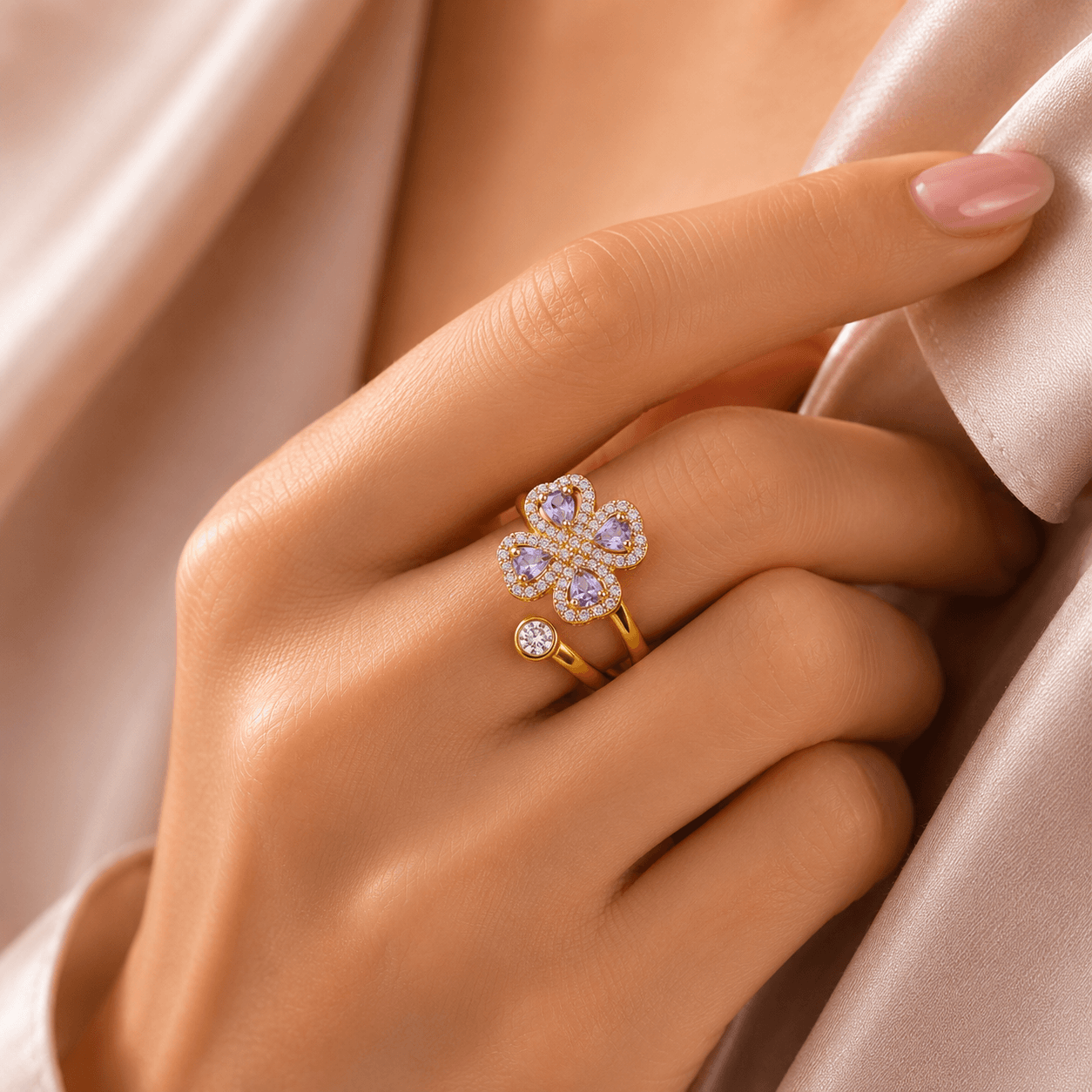 cute flower ring